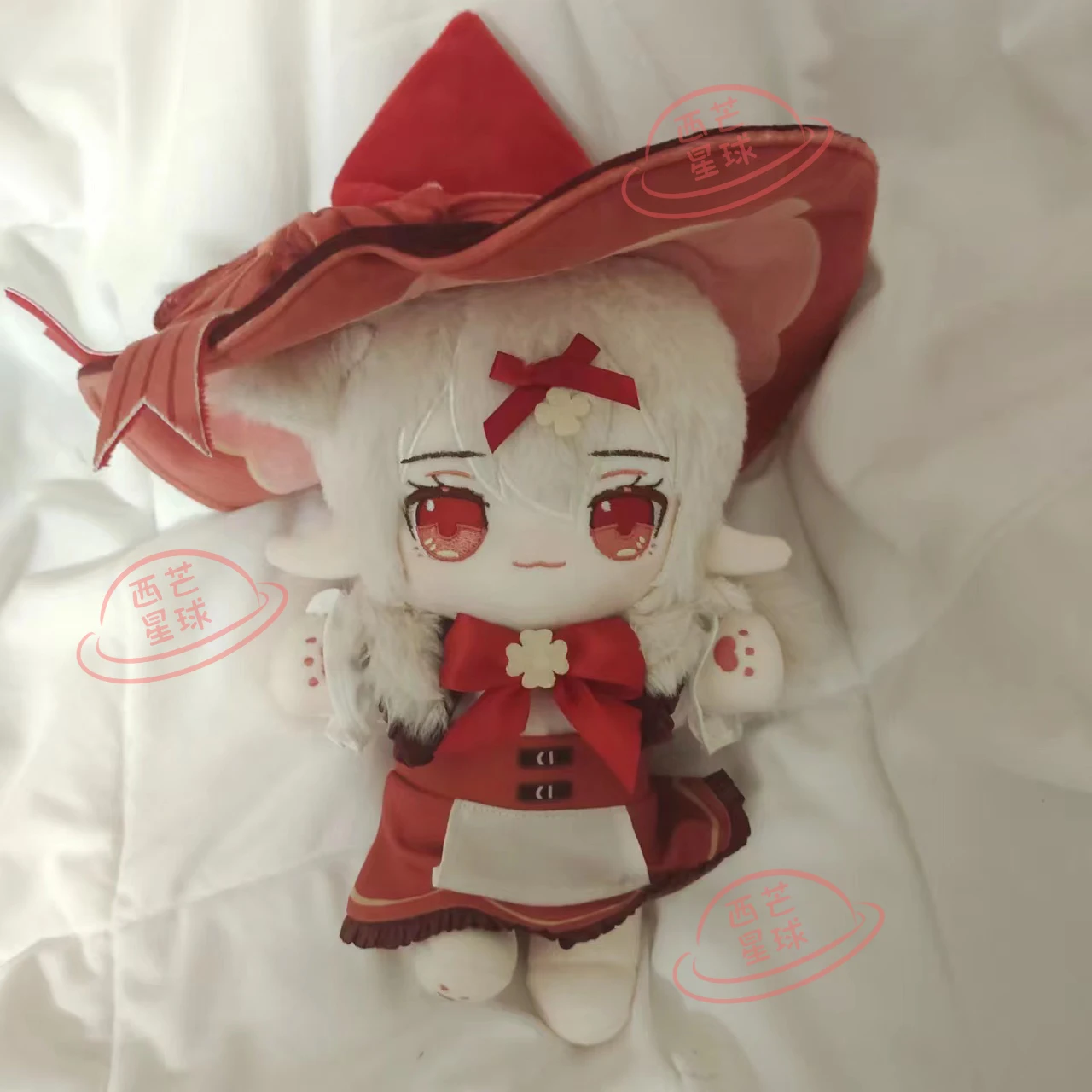 

In Stock Genshin Impact 20cm Klee Cotton Stuffed Dolls Figurine Gifts Cosplay Doll With Outfit Clothes Mascot Ornament