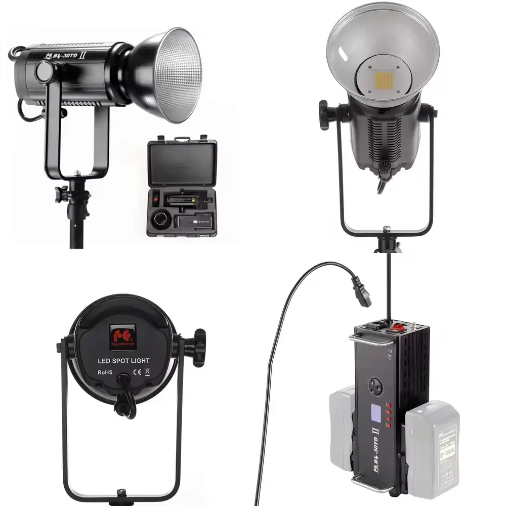 

Falcon Eyes BL-30TD II 300W Portable LED Studio Video Lighting 3000k-8000k DMX 512 for Movie Shooting
