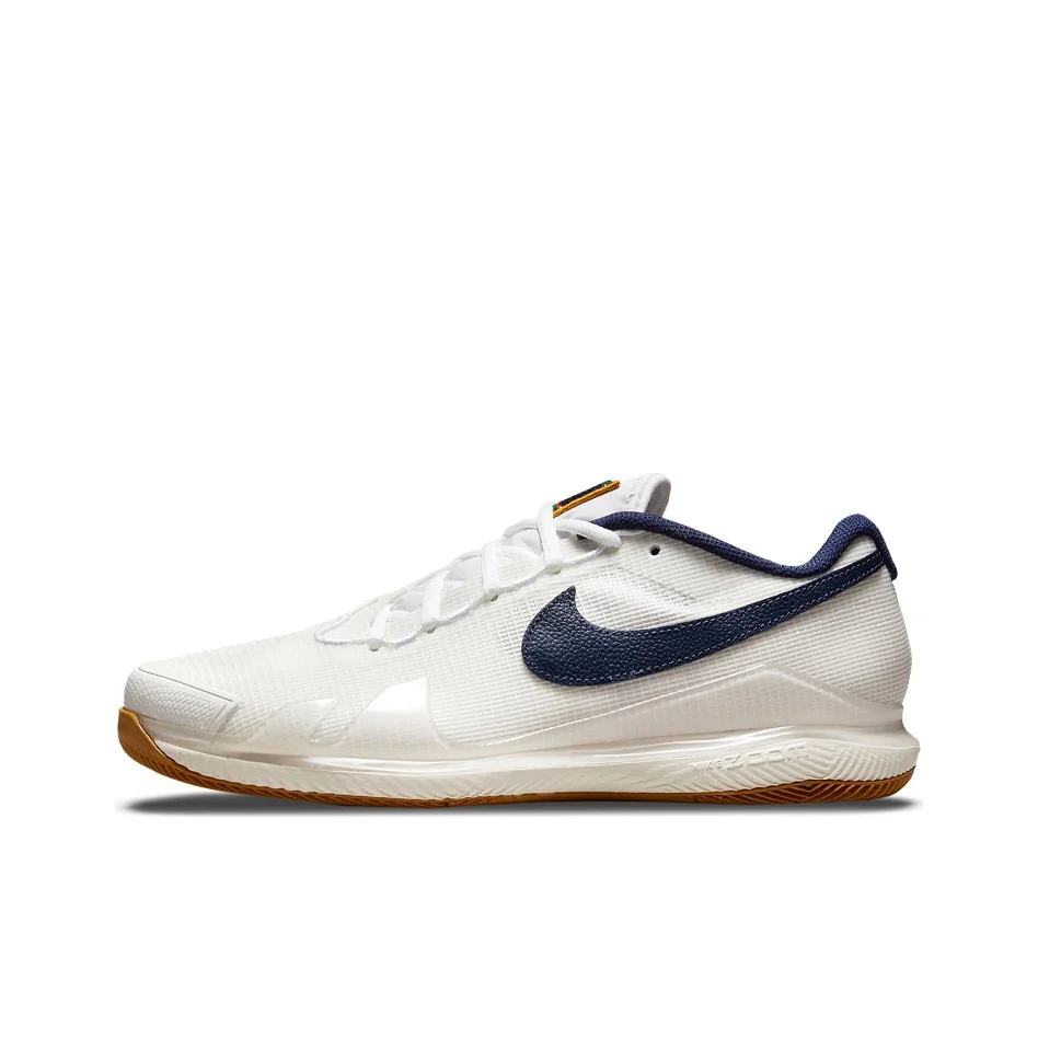 Nike Air Zoom Vapor Pro Chaussures de tennis respirantes à tige basse pour hommes Blanc Bleu Caoutchouc naturel