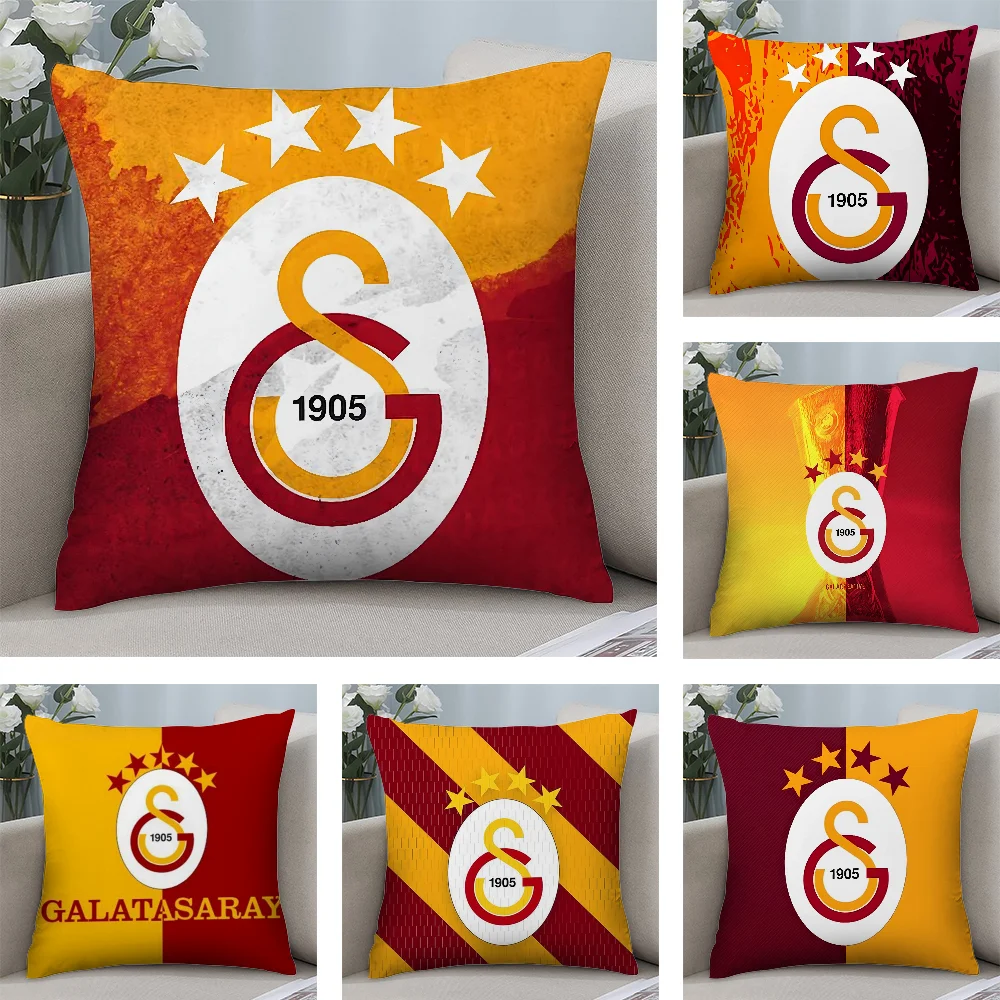 Club Logo G-GalatasarayS Pillow Case Plush Fabric Soft Double Sided Print Sofa Cushion Cover Throw Pillow Covers