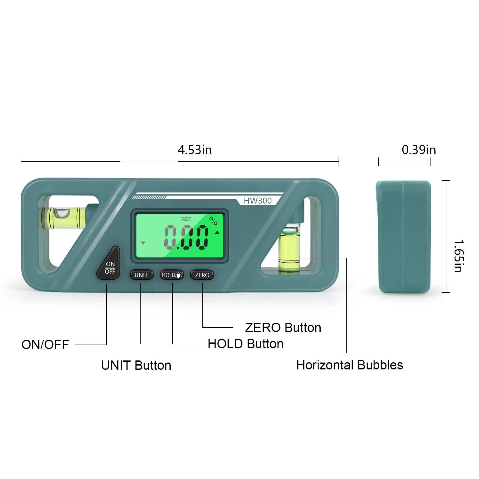 Magnetic Electronic Goniometer LCD Digital Angle Meter Backlight Angle Protractor Slope Conversion Meter Digital Inclinometer