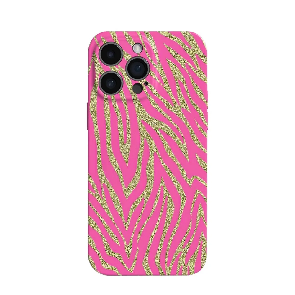 

Ins Shining Red Leopard Print Phone Case for IPhone 16 15 14 13 Pro Max 12 11 Pro Back Cover X XS MAX XR 7 8 PLUS SE 2020 Funda