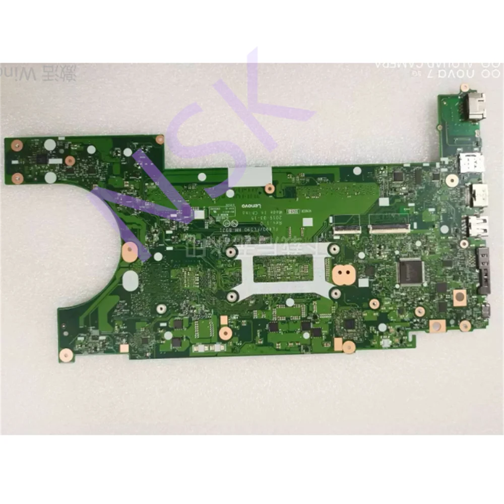 

NM-B931 Motherboard For Lenovo Thinkpad L490/L590 Laptop Motherboard.With I3 I5 I7 8th Gen CPU.AMD R535 2G GPU 100% test ok