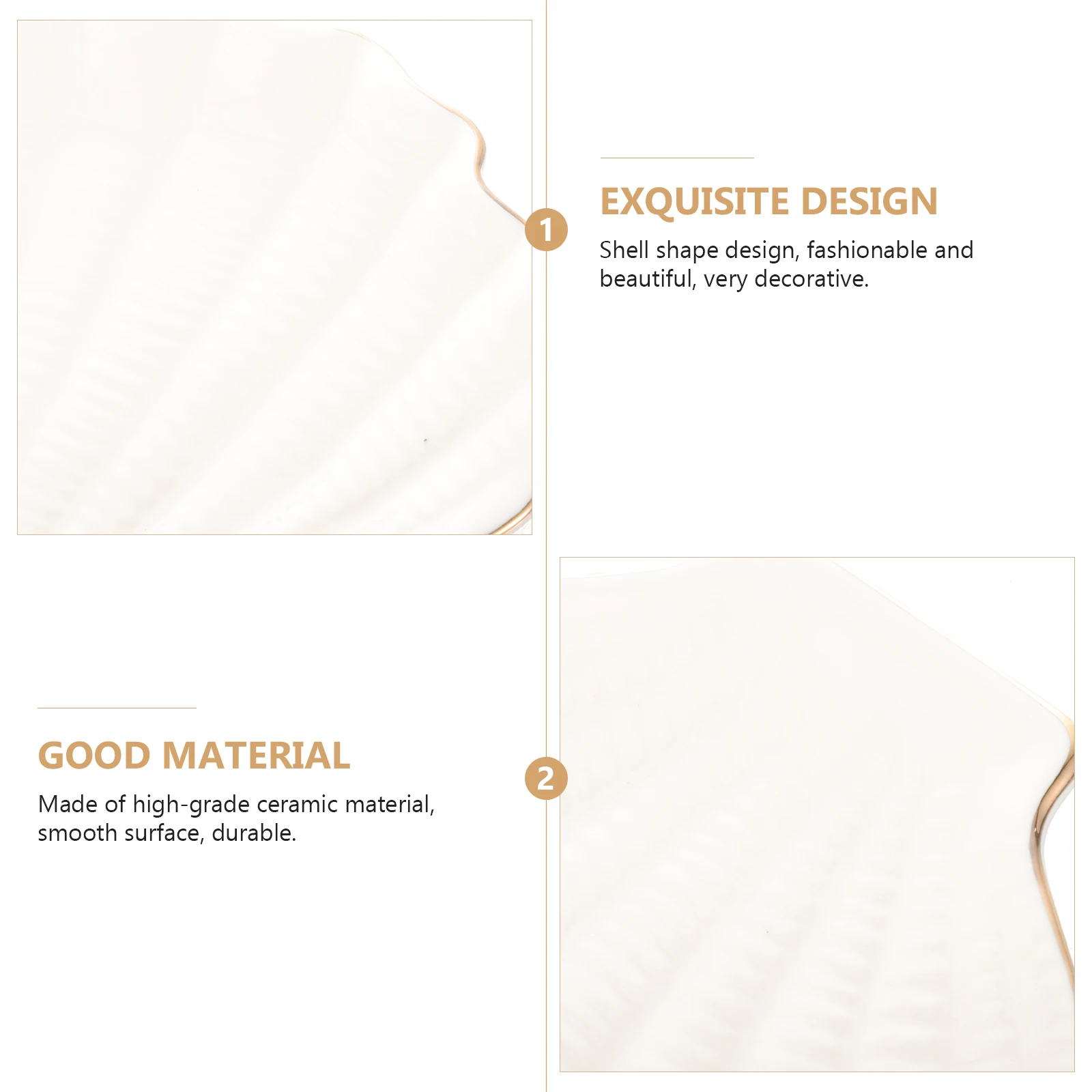 

Ceramic Jewelry Storage Tray Ring Dish Trinket Organizer Earring Bracelet Display Plate Gift Gold Decorative Dish Bathroom