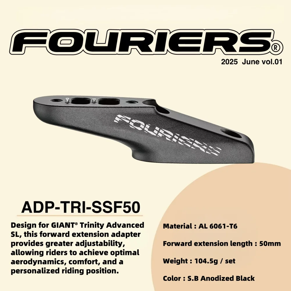 Adaptateur d'extension avant pour guidon de vélo de route FOURIERS, longueur d'extension avant : 50 mm, pour GIANT ®   Trinity Advanced SL