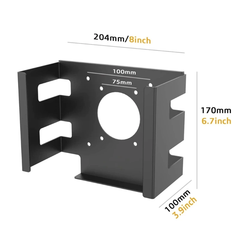 デスク下マウントドック傷防止コンピュータホルダーストレージ垂直スタンド軽量スタジオコンピュータホスト用