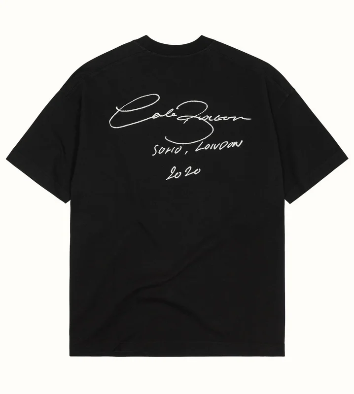 

High-version Cole Buxton Minimalist Cursive Letter Slogan Logo Printed Loose Pure Cotton Short-sleeved Tshirts for Men and Women