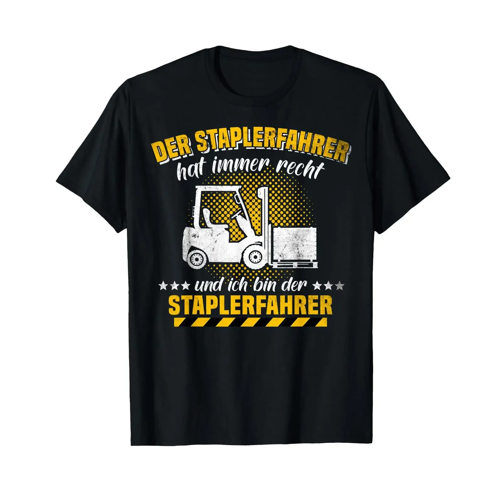 Men's Forklift Driver Men Hat Always Right Saying Lager T Shirt vintage Washed Breathable Soft graphic Versatile