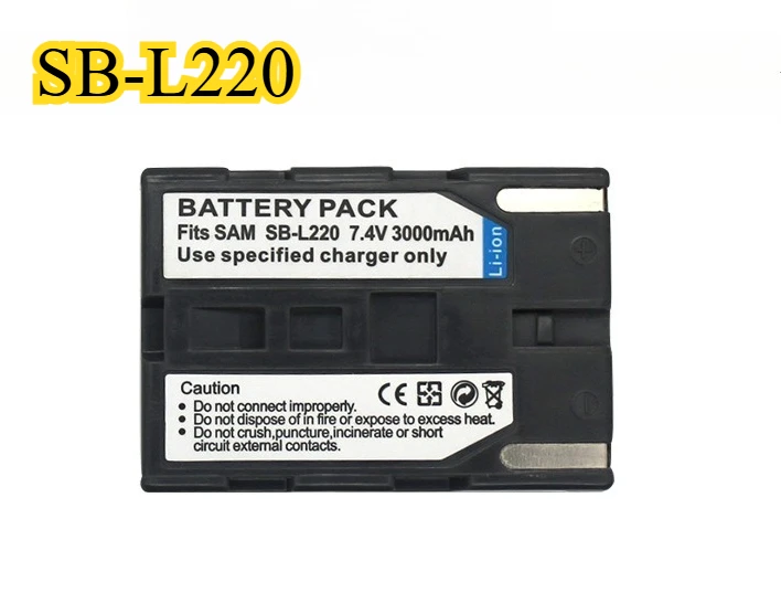 

High Capacity 3000mAh for Samsung SB-L220 Battery Replacement - Long Lasting Power for Samsung GX20 GX10 DSLR Cameras