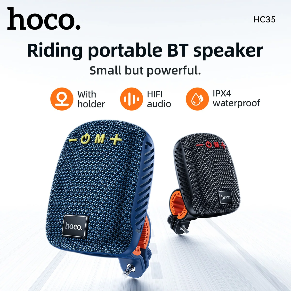 HC35 Outdoor Bicycle Bluetooth Speaker Portable Wireless Sound Box Rechargeable Handlebar Speaker Waterproof Bluetooth Speaker