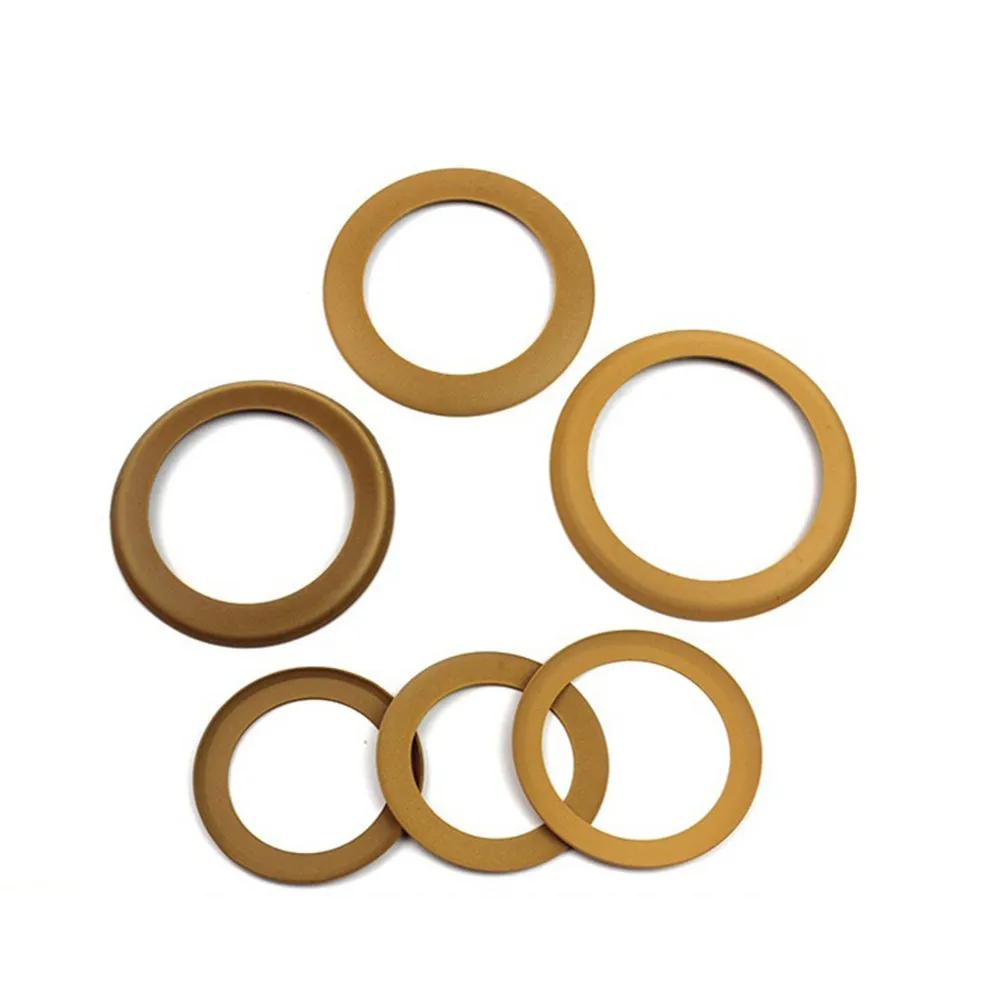 Air Compressor Piston Rings Low Noise PTFE Rings Rubber Yellow Air Pump Piston Rings High Temperature Resistance