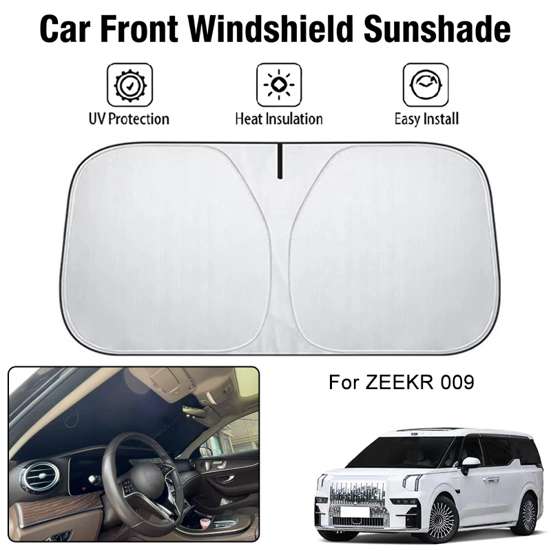 

Car Front Windshield Sunshade Cover For ZEEKR 009 UV Block Heat Insulation Auto Interior Sun Protection Accessories