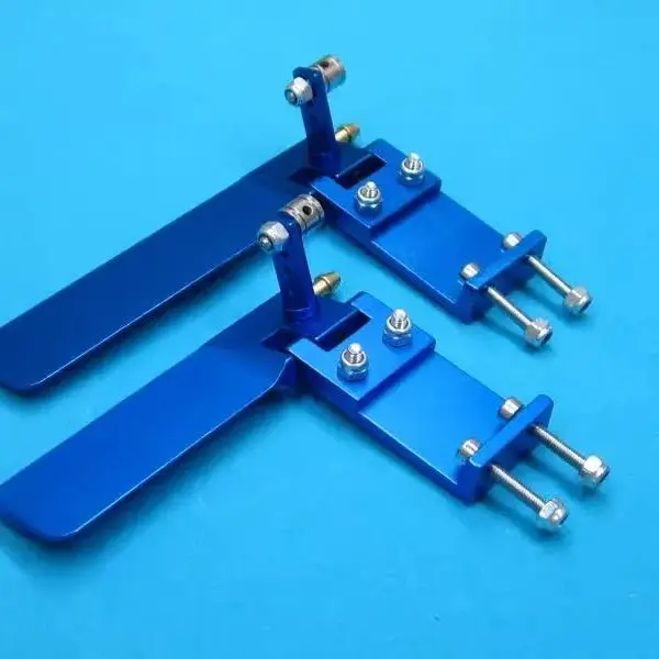 Blue Electric Boat RC Boat 75/95mm CNC Metal Rudder