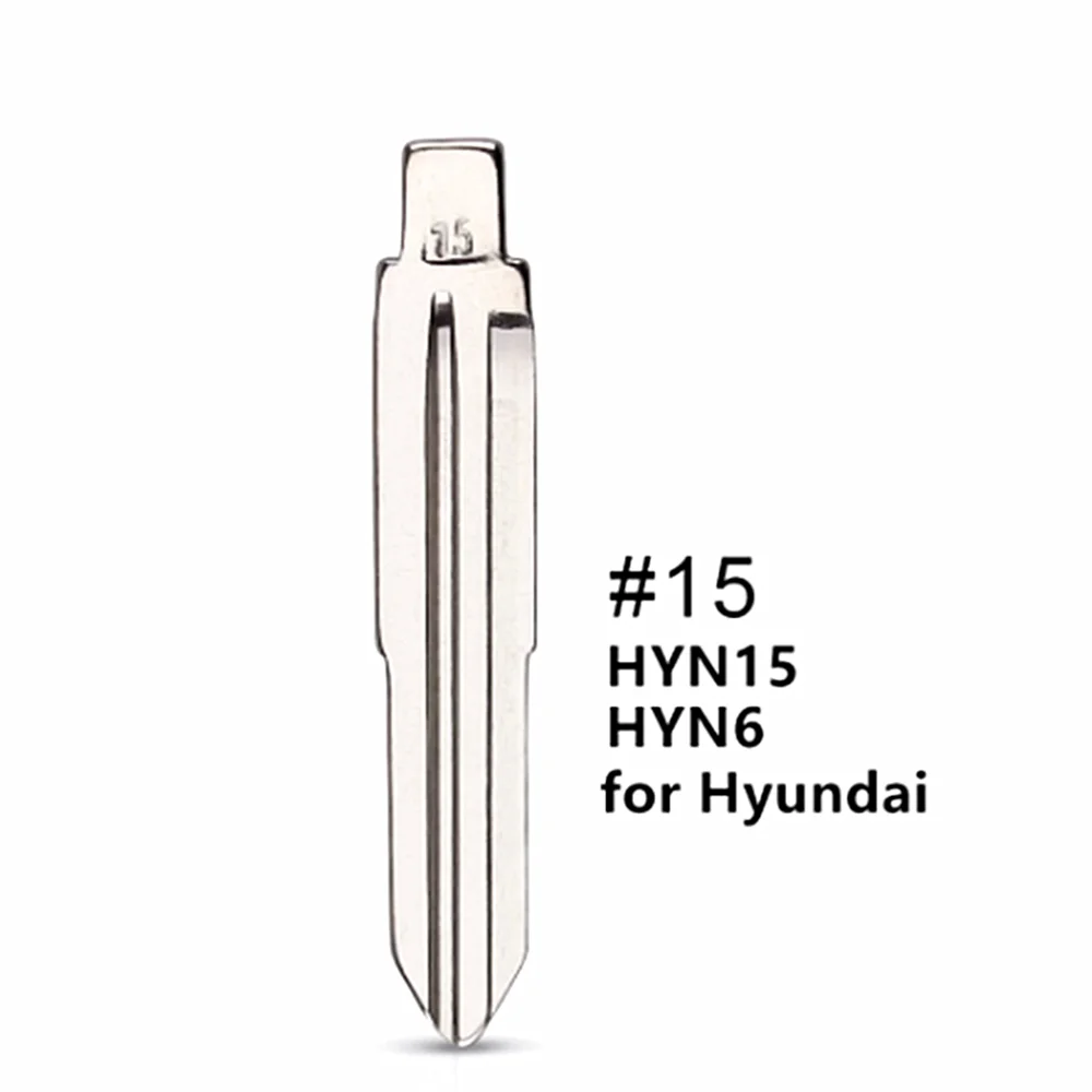 

10pcs 15# HYN15 HYN6 Flip Blank key Blade HYN6FH for Hyundai Elantra Tucson For Kia Cerato for KD Keydiy Xhorse VVDI Remotes