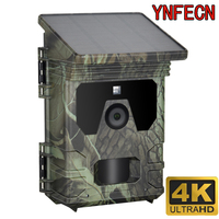 YNFECN HC600A Outdoor Solar Trail Camera 50MP 4K Waterproof Wildlife Camera with Night Vision for Hunting