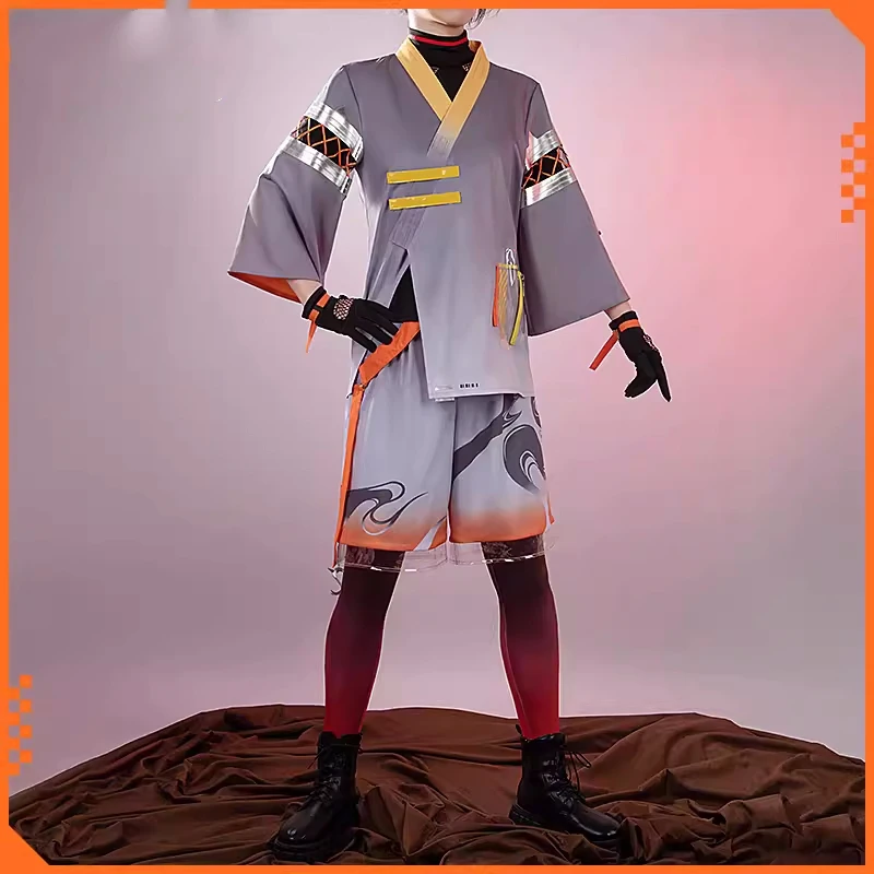 YouTuber Virtual Cosplay Traje para Homens e Mulheres, VTuber Kitami Yusei, Uniforme Casual, Roupas de Role Play, Fato de Halloween, Moda