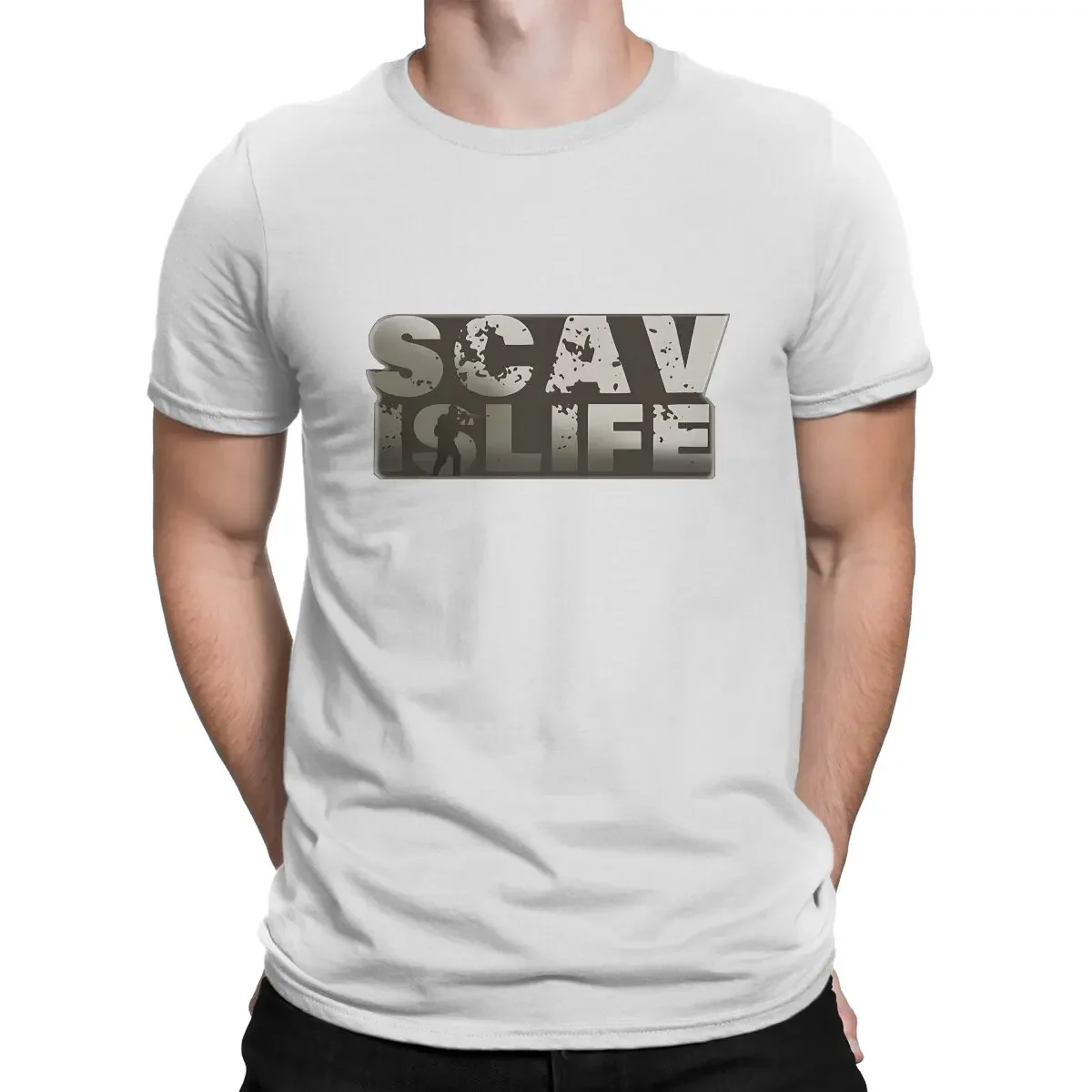 Scav Is Life T-Shirt per uomo T-Shirt divertenti in cotone T-Shirt Tarkov con colletto tondo magliette a maniche corte con