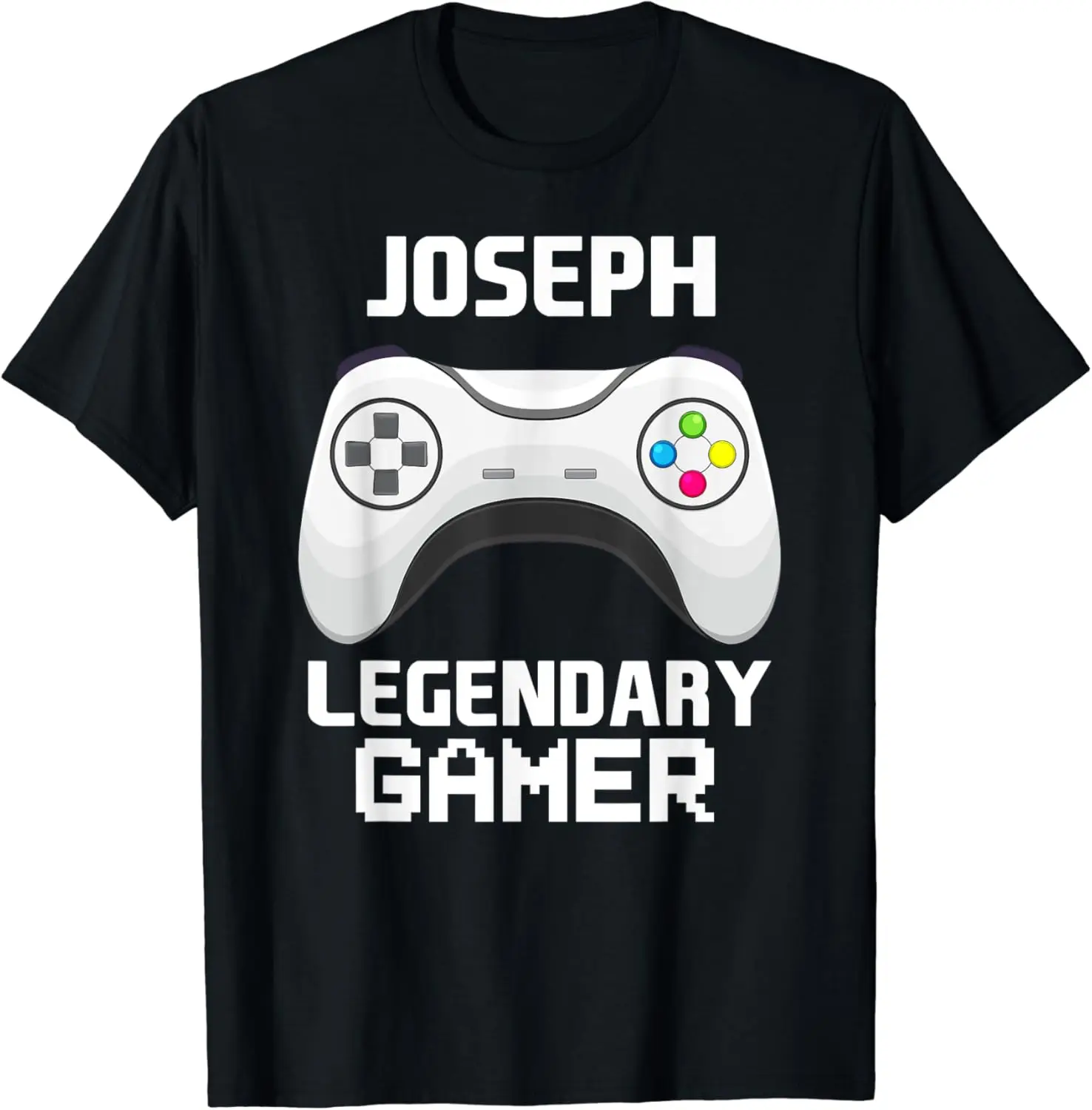 

Joseph Legendary Gamer Personalized Video Gaming Name T-Shirt