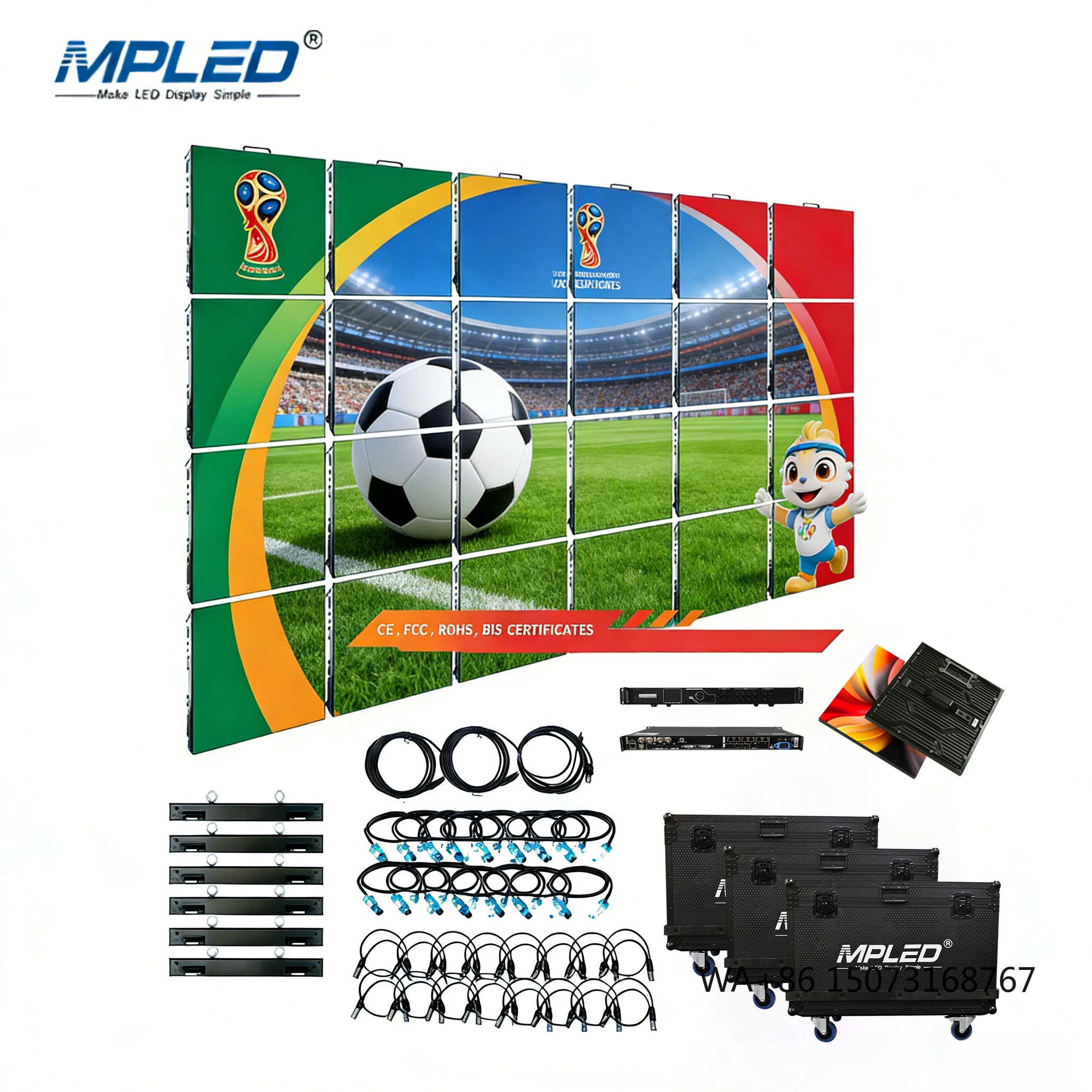 

MPLED LED Display Creative Splicing Solutions P3.91 Indoor Outdoor P1.9 P2.6 P2.9 Rental Stage Led Panel Video Wall Prices