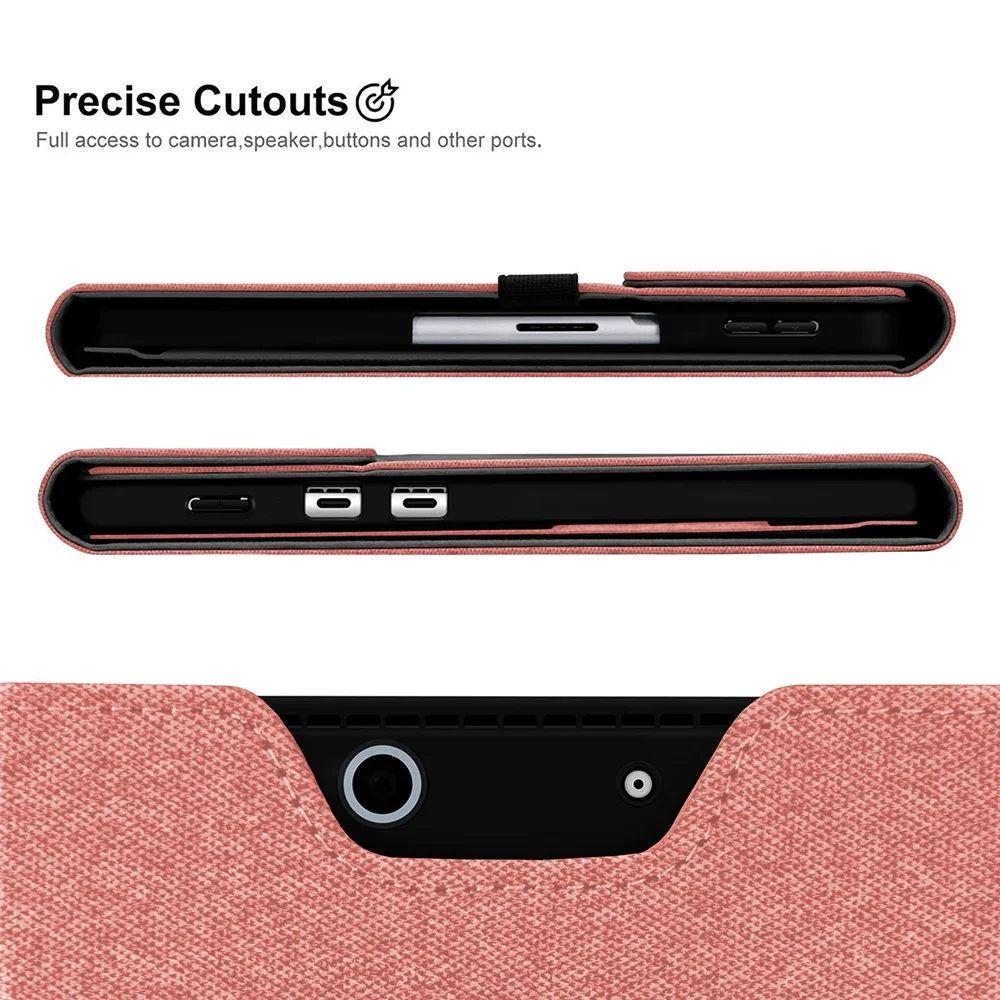 Surface Pro X Case Cover for Microsoft Surface Pro X 13" with Stylus Pen Holder Multiple Angle Adjustment Folio Stand Protective