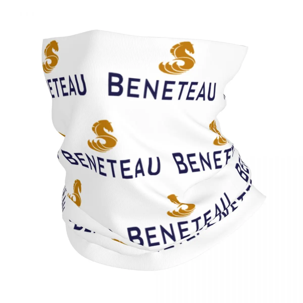 Beneteau Yachts Fishing Boats Logo Classic Bandana Neck Cover Printed Magic Scarf Warm Headwear Hiking Fishing Unisex Windproof