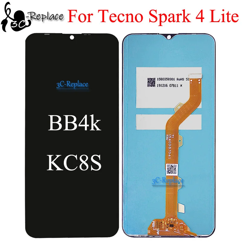 شاشة لمس LCD بيضاء 6.52 بوصة لـ Tecno Spark 4 Lite BB4k – تقييم شامل ونصائح عملية لاستبدال الشاشة