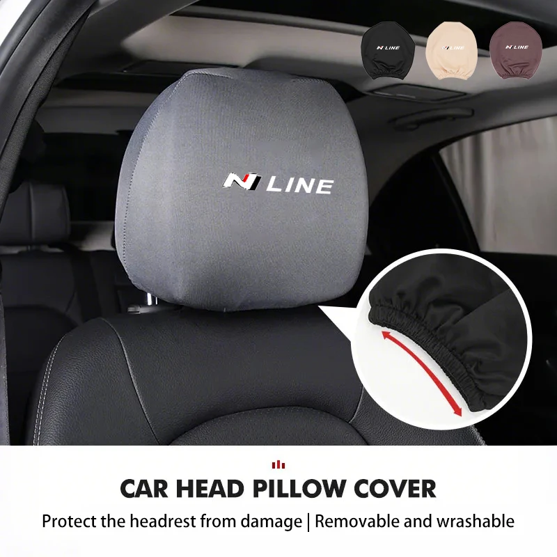 Dustproof Car Headrest Cover Universal Protective Cover Accessories For Hyundai Tiburon I30 I20 IX35 I40 Tucson Getz Veloster