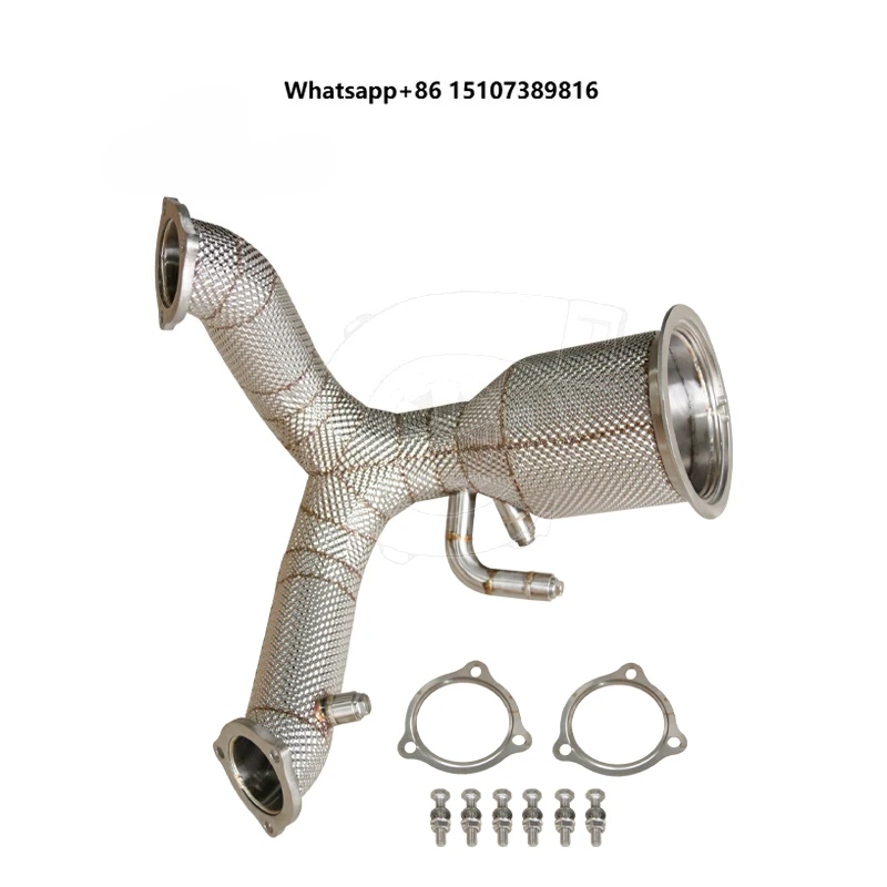 

Exhaust Downpipe for 3.0T 2019-2023 with Heat Shield