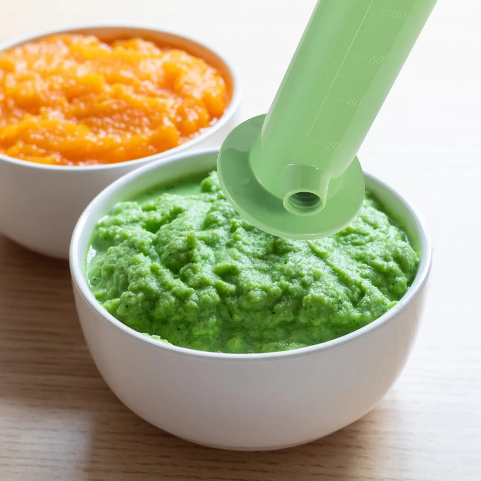 

Baby Food Pouch Filler Simple Design Refillable Dispensing Spoon for Puree Cereal Yogurt Multifunctional Feeding Utensil