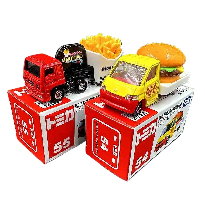 

TAKARA TOMY Tomica Simulated Alloy Car Model Hamburger Fries Fast Food Car Children Toy Small Car Exquisite Toy Gift