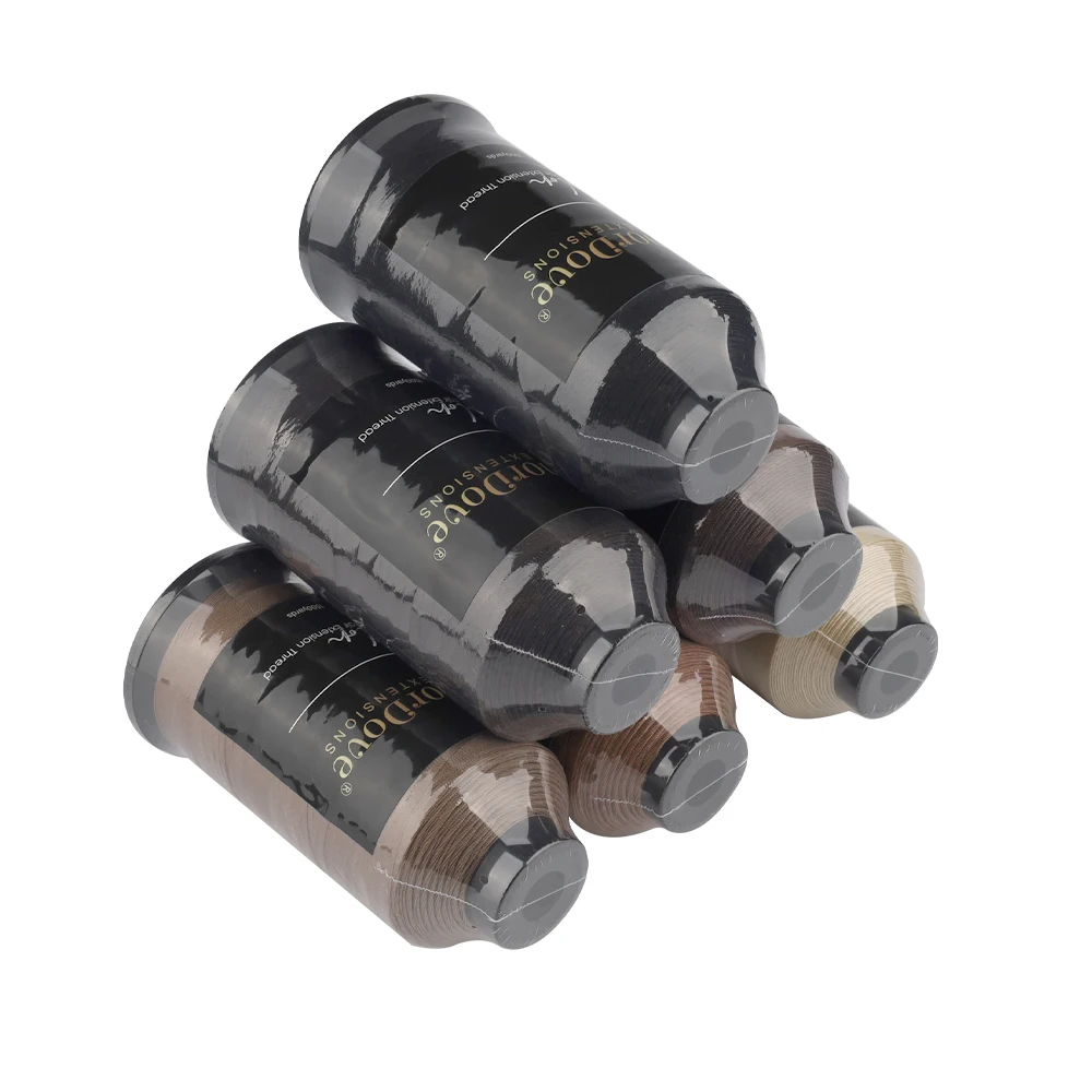 GlamorDove Weft Hair Extension Sewing Thread – Strong Nylon Bonded Thread for Hand-Tied or Machine Weft Installation - Image 2