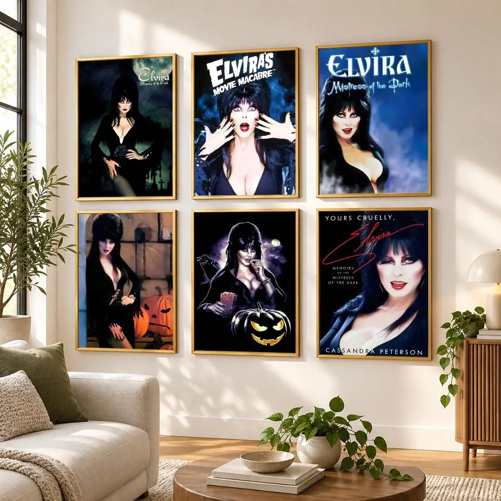 Elvira Mistress of the Dark Poster HD art sticky wall waterproof home living room bedroom bar aesthetic decoration