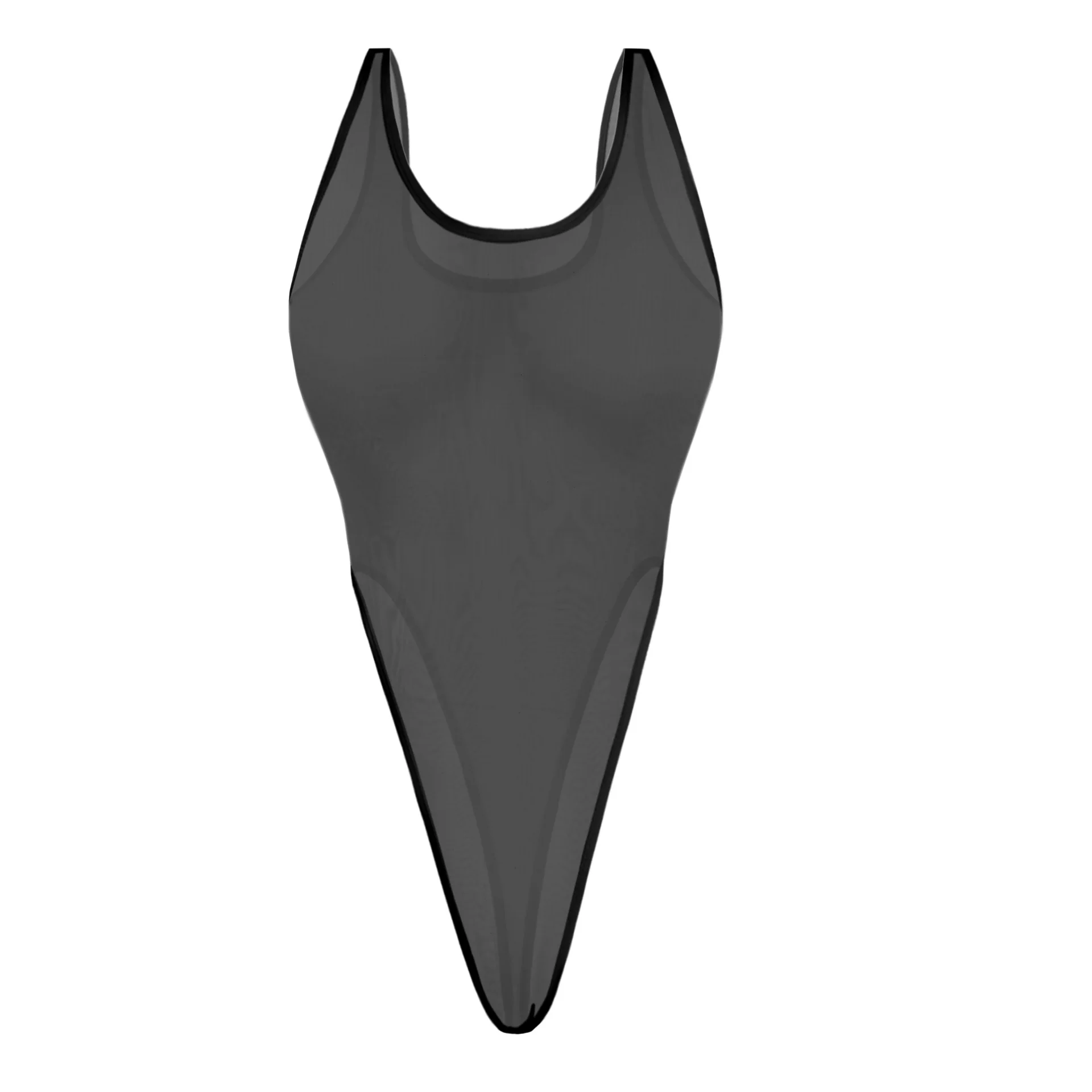 

Women's bodysuit Mesh Transparent One-Piece Suit Sexy Deep V Breathable Sleepwear Ladies' Fun And Sensual Clothing
