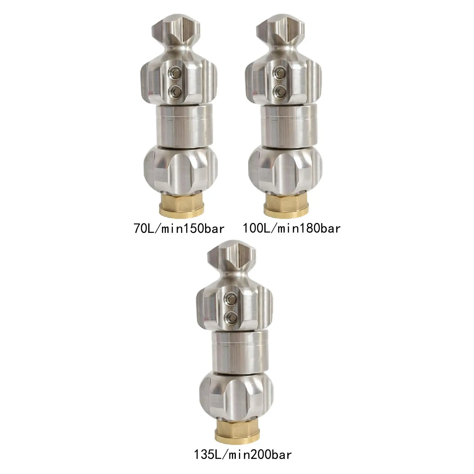 

Sewer Jetter Nozzle Quick Connector Compact Premium Replace Repair Stainless