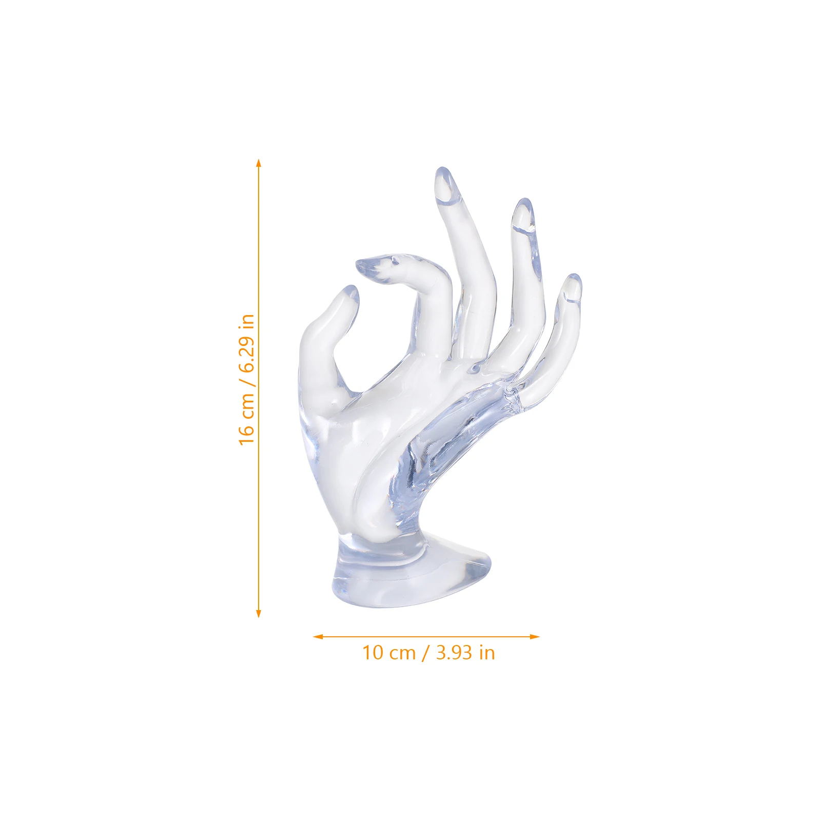 

Hand Form Ring Holder High Grade Durable Resistance Deformation Stability Jewelry Stand Display Gloves