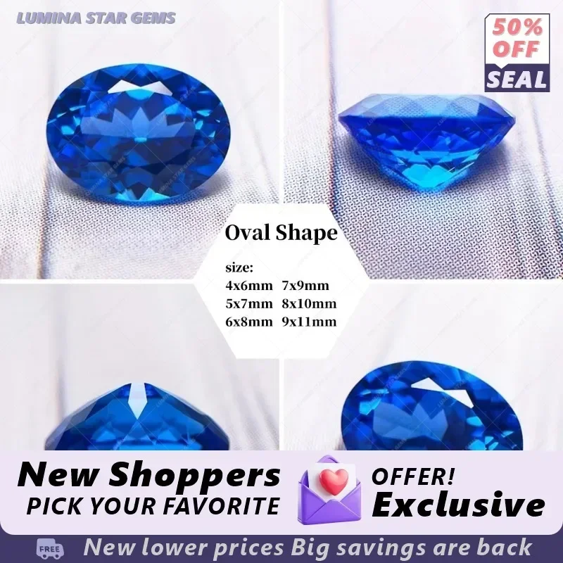 

A+TLab Grown Cobalt Spinel Fire Lotus Color Various Shapes Gemstone For Earring Pendant Jewelry Making Selectable AGL Certifica
