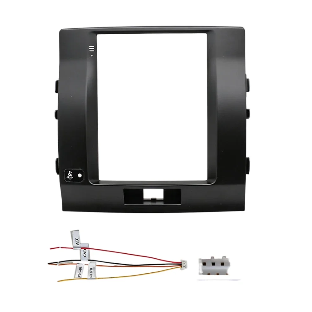 9.7 Inch Vertical Screen Android Head Unit Fascia Frame Dash Panel Kit For Toyota Land Cruiser Low-end 2007-2015