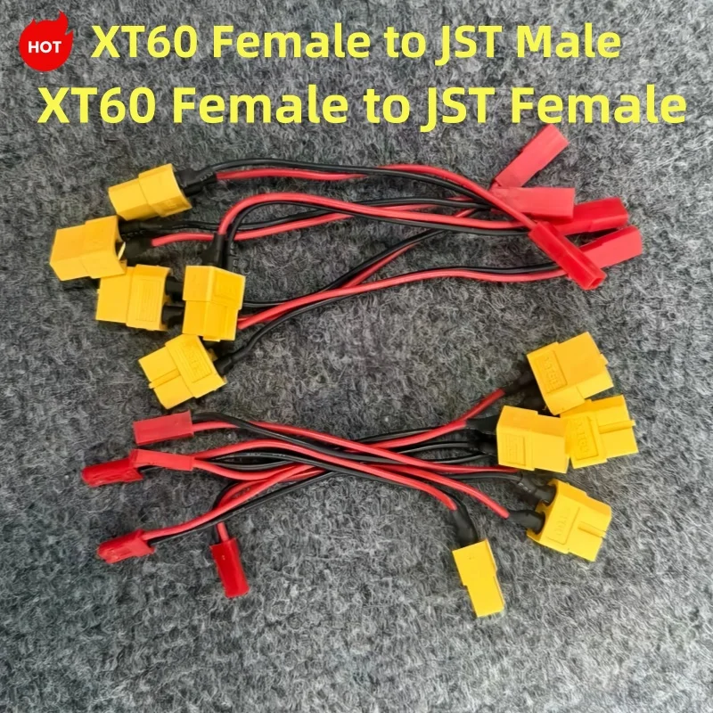 1PCS XT60 to JST Power Connector Plug Adapter Conversion Head for RC Model FPV Drone Lipo Battery