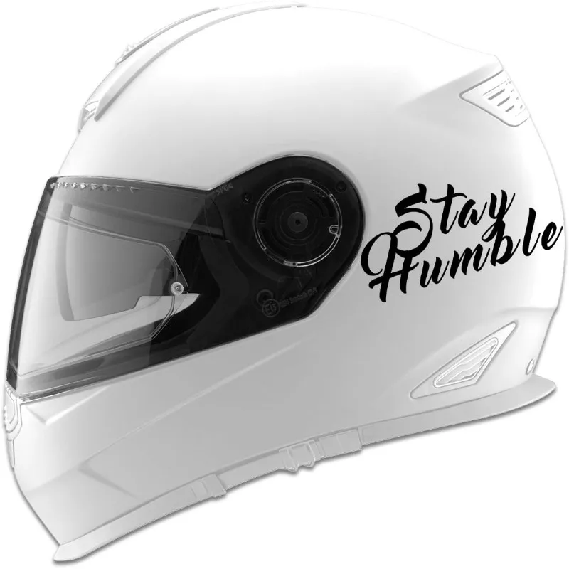 

1 шт., наклейки на мотоциклетный шлем Stay Humble JDM, водостойкие виниловые наклейки для мотокросса, боковые обтекатели топливного бака мотоцикла, украшение