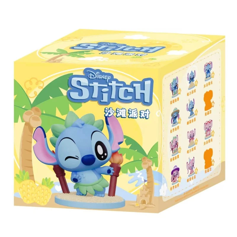 Echte Morstorm Disney Lilo & Stitch originele doos klassieke anime karakters Angel Beach Party figuur speelgoedmodel kindercadeau