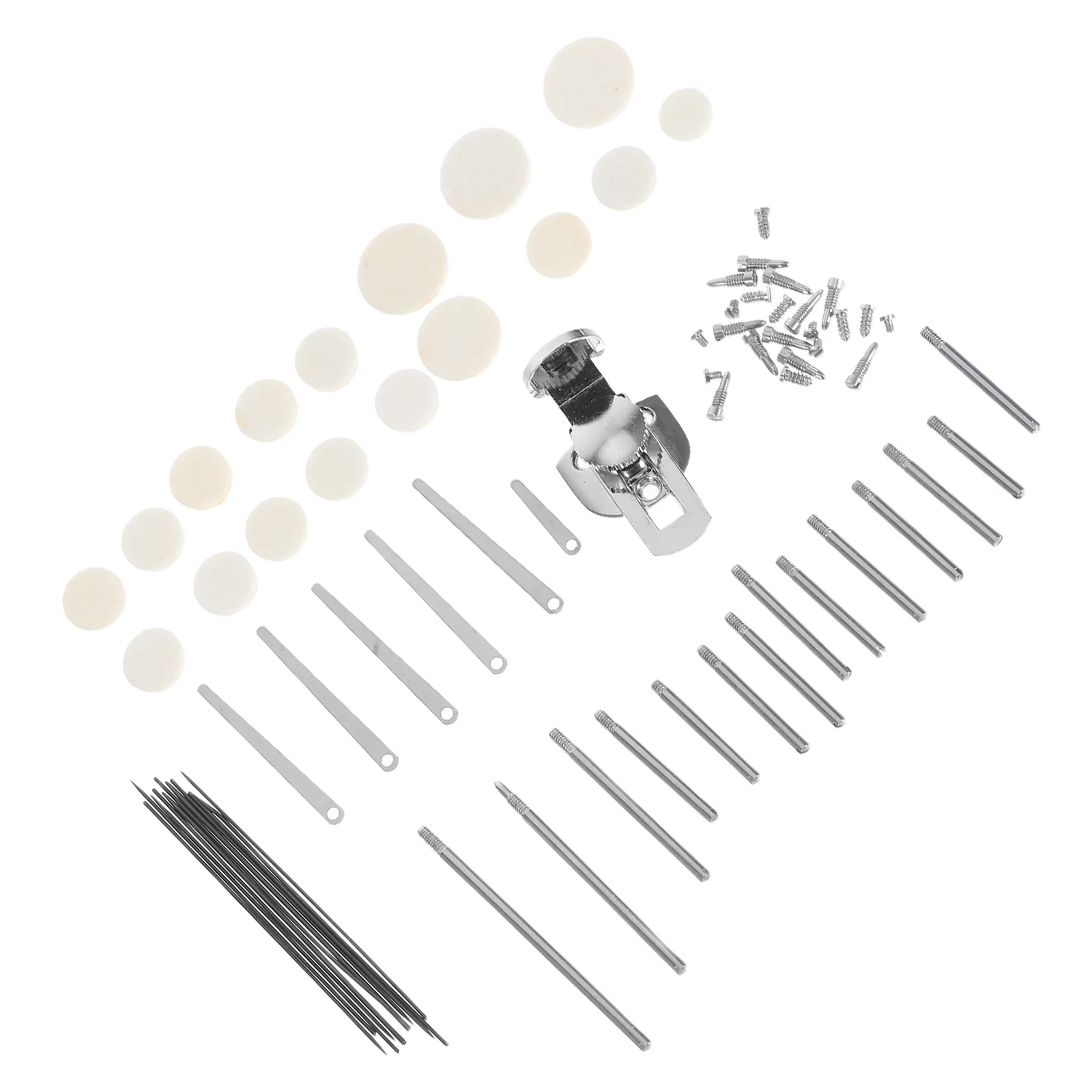 

Clarinet Repair Set Repairing Maintenance Parts Pads Replacement Kit Spring Screws Tools Component