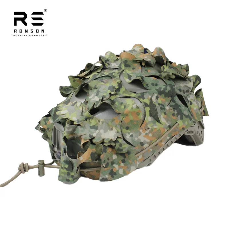 M19 NFP-グリーン オランダ迷彩 3D レーザーカット タクティカル FAST ヘルメット スクリムカバー エアソフト ペイントボール 個人防衛 NIR用