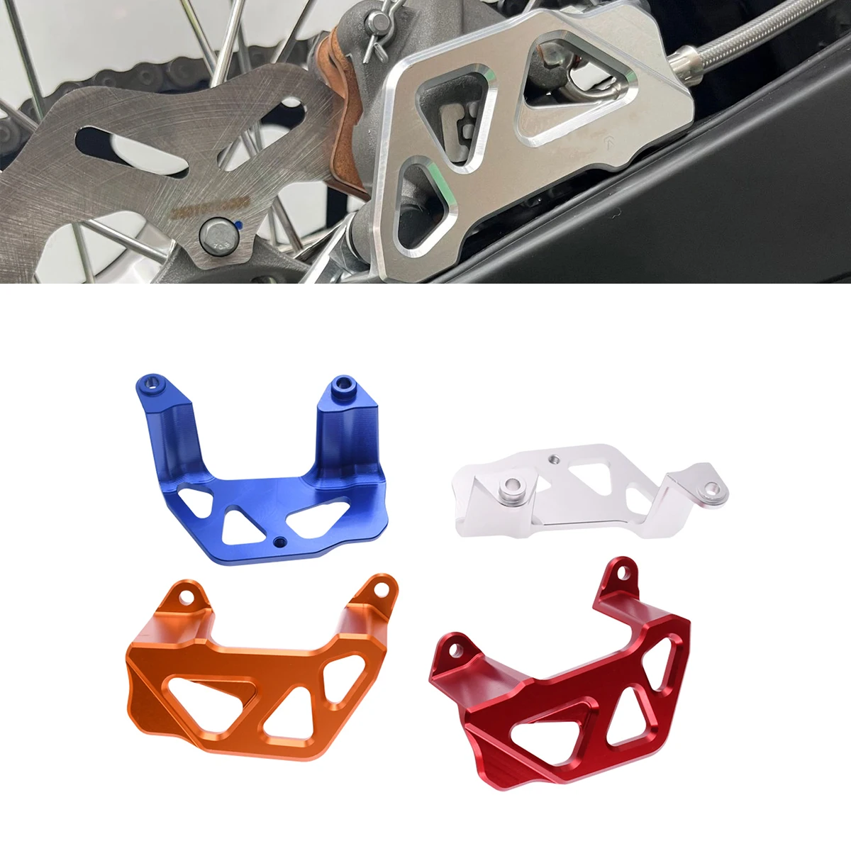 Rear Caliper Guard Rear Brake Disc CNC Guard Protector Cover For KTM EXC EXCF SX SXF XC XCW For Husqvarna TE FE FC TC 150-530cc