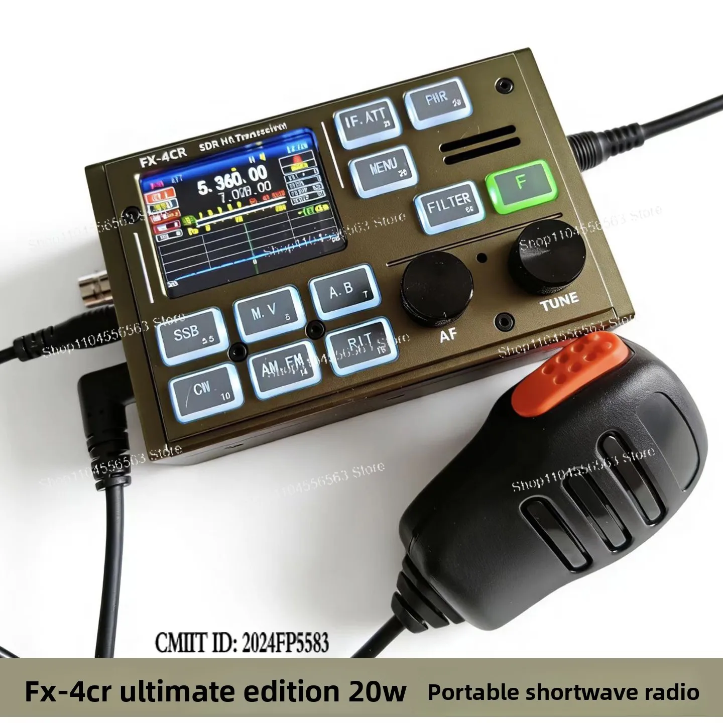 FX4CR20W Portable Shortwave Radio Built-in Bluetooth Sound Card with Approval Code 2024FP5583