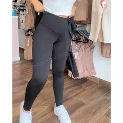 Fajas Women Leggings High Waist Pants Elastic Tights Shaper Waist Trainer Shaping Pants Slimming Thigh Sculpting Shapewear