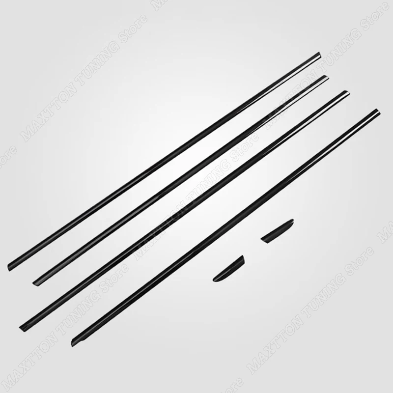 For VW Golf MK8 MK8.5 2020-2025 TSI TDI Life/Style Gloss Black Car Window Trim Strip Exterior Body Kit Decorative Stickers - view 5