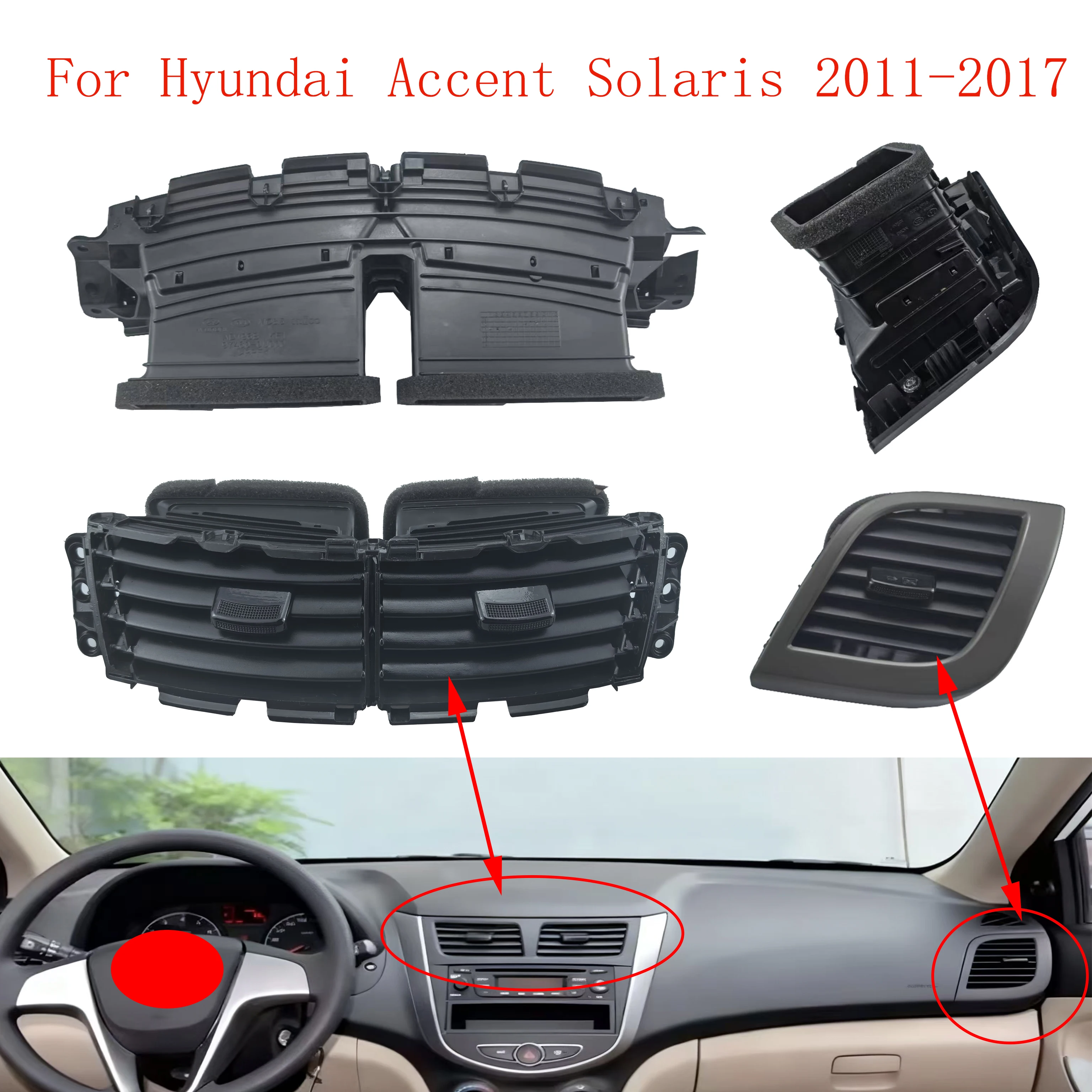 For Hyundai Verna Solaris valves air conditioning nozzle 974101R000 Air Duct Vent air nozzle car air conditioning outlet