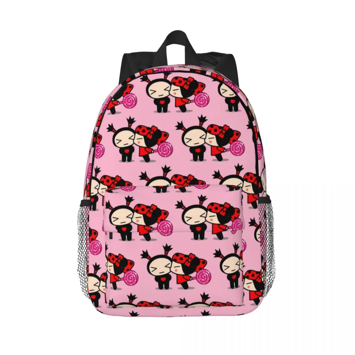 Cartoon Cute Pucca Backpack Daypack Large Capacity Boys Girls BookBag Shoulder Bags for Men Women Children School Bag