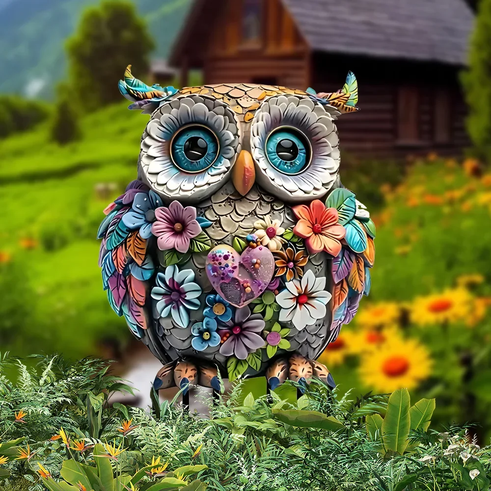 Owl Courtyard Pile Outdoor Courtyard Lawn Decoration Home Furnishings