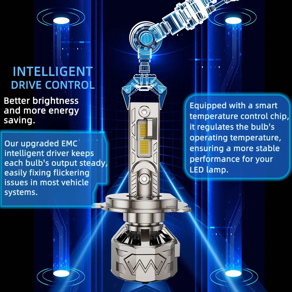 رأس LED عالي الطاقة للسيارة ، ضوء جديد ، حافلة ، رقائق CSP ، مصابيح ، h7 ، h4 ، h8 ، h9 ، h11 ، مصابيح ، أضواء ، أضواء ، hb3 ، hb4 ، 2.8 W ، ford K ، 12 فولت ، h7 #6
